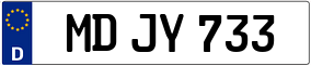Trailer License Plate